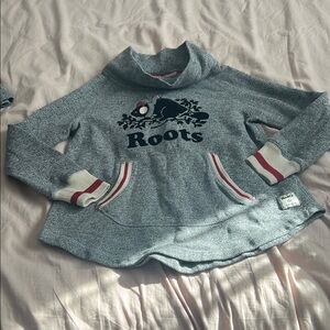 Roots Gray Cowl Neck Sweater